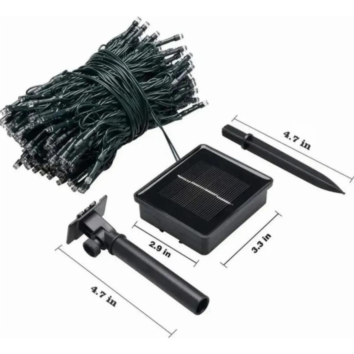 GENERICO - Pack de 2 Guirnaldas Solares LED 10 Metros para Decoración