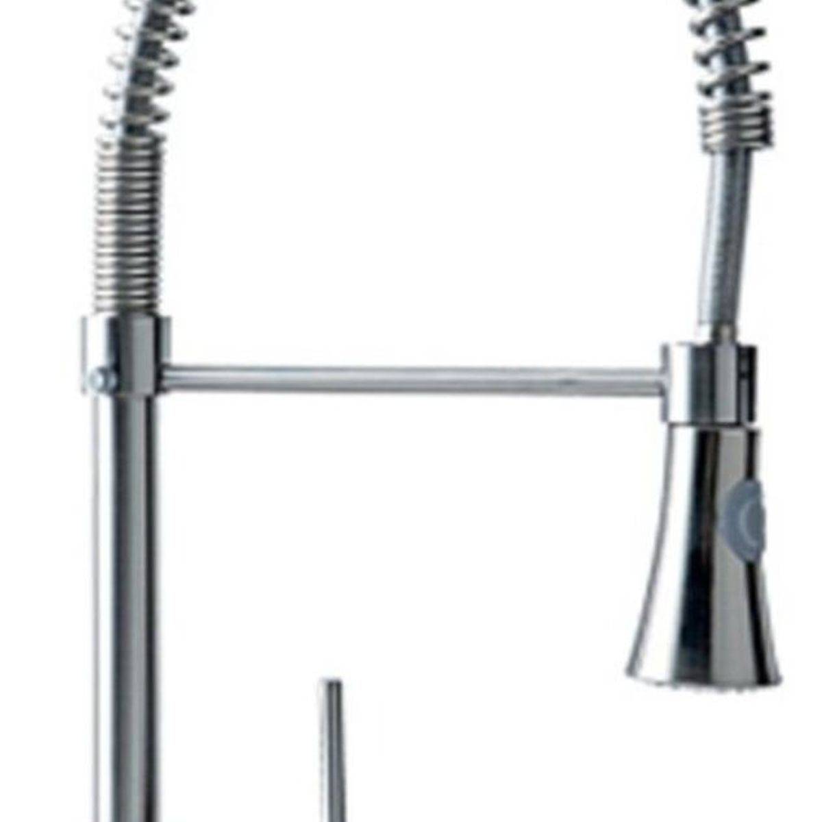 GENERICO - Llave Monomando Profesional para Lavaplatos Plateada