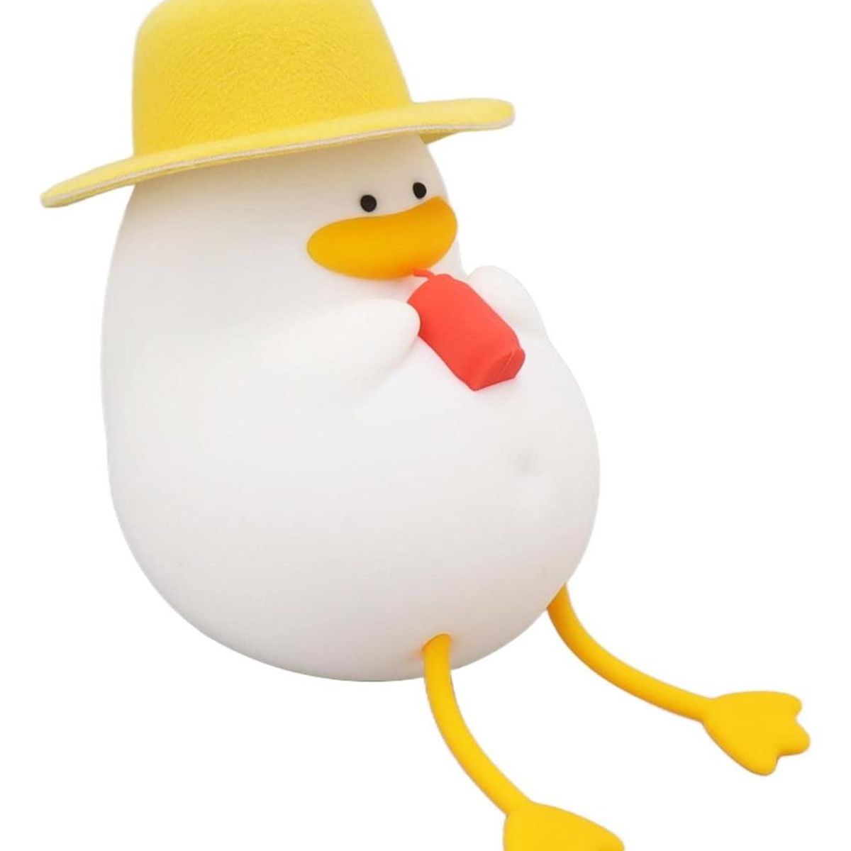 GENERICO - Luz Nocturna Recargable LED Pato de Silicona para Niños