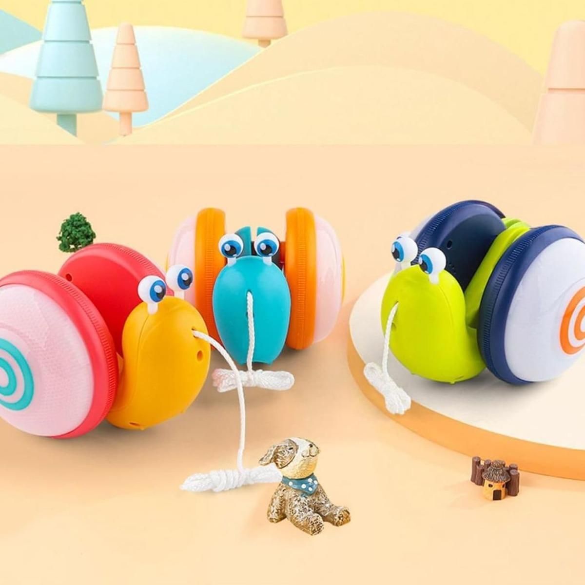 GENERICO - Juguete Interactivo para Bebés Caracol con Luces LED