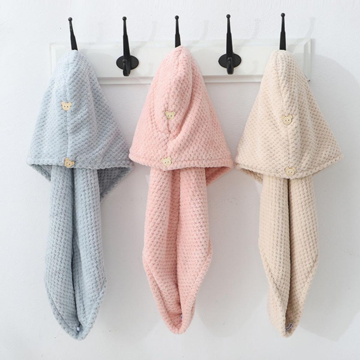 GENERICO - Toalla Turbante de Microfibra para Secar el Cabello