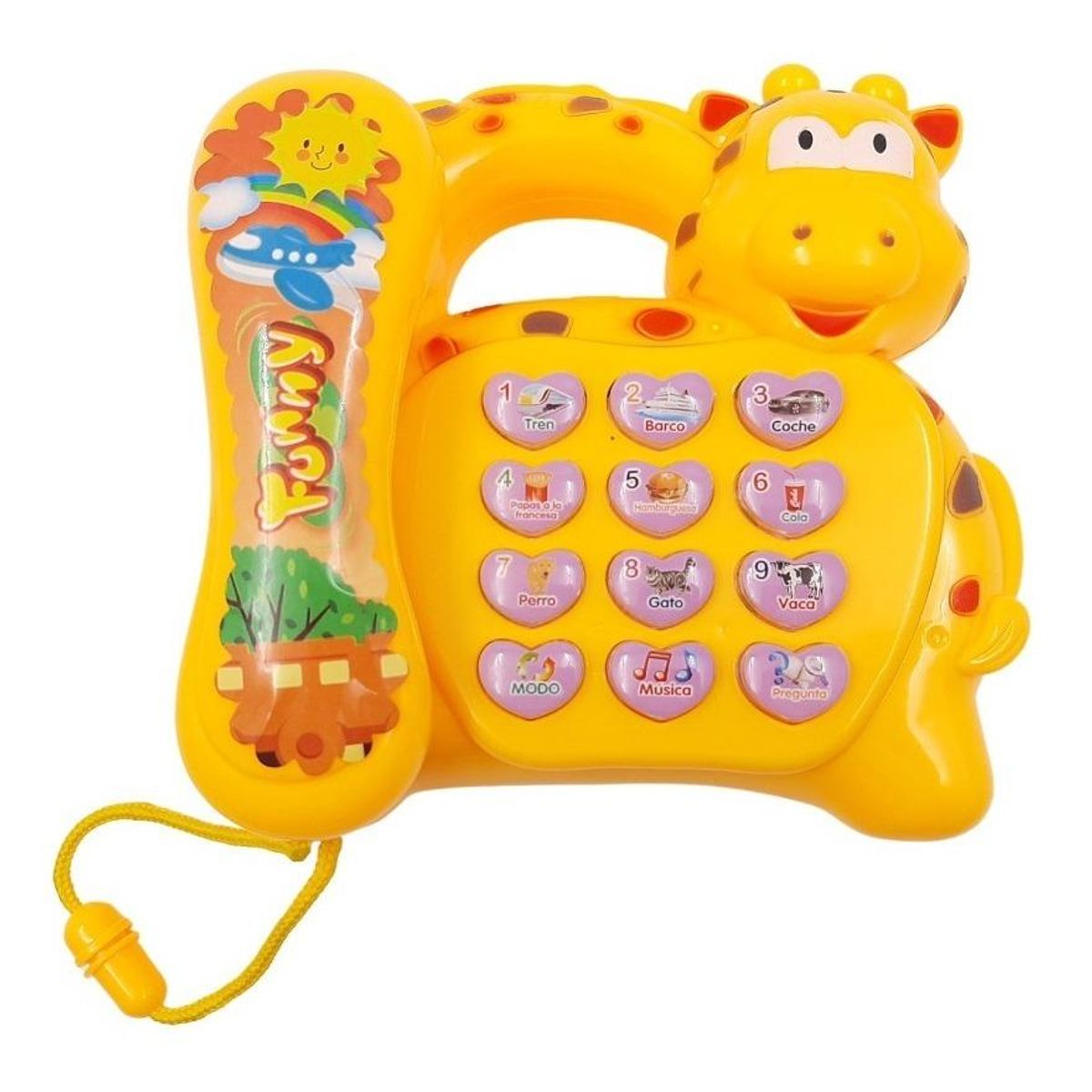 GENERICO - Teléfono Musical Interactivo para Bebé con Animales