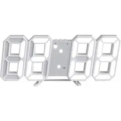 GENERICO - Reloj de Pared Digital 3D con Alimentación USB y Alarma