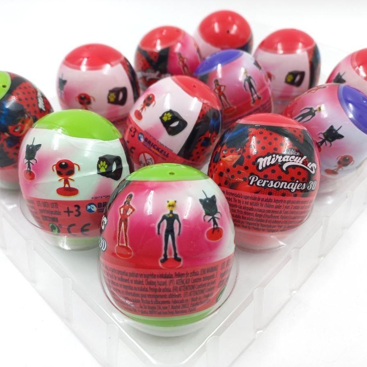 GENERICO - Pack de 12 Huevos Sorpresas de Pascua con Figuras Diversas