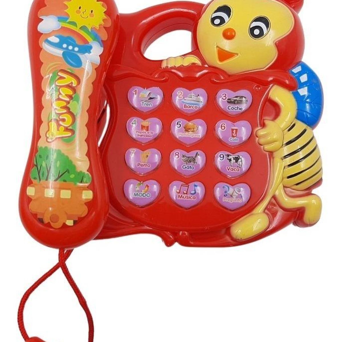 GENERICO - Teléfono Musical Interactivo para Bebés con Luces y Sonidos