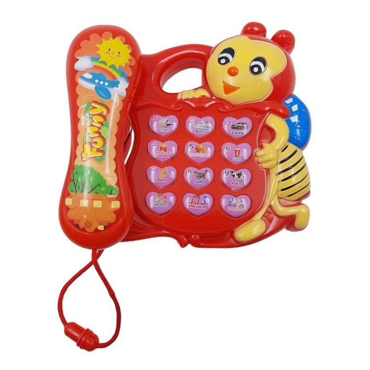 GENERICO - Teléfono Musical Interactivo para Bebés con Luces y Sonidos