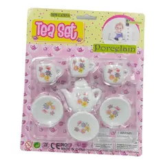 GENERICO - Set de 7 Piezas de Tazas de Té de Porcelana