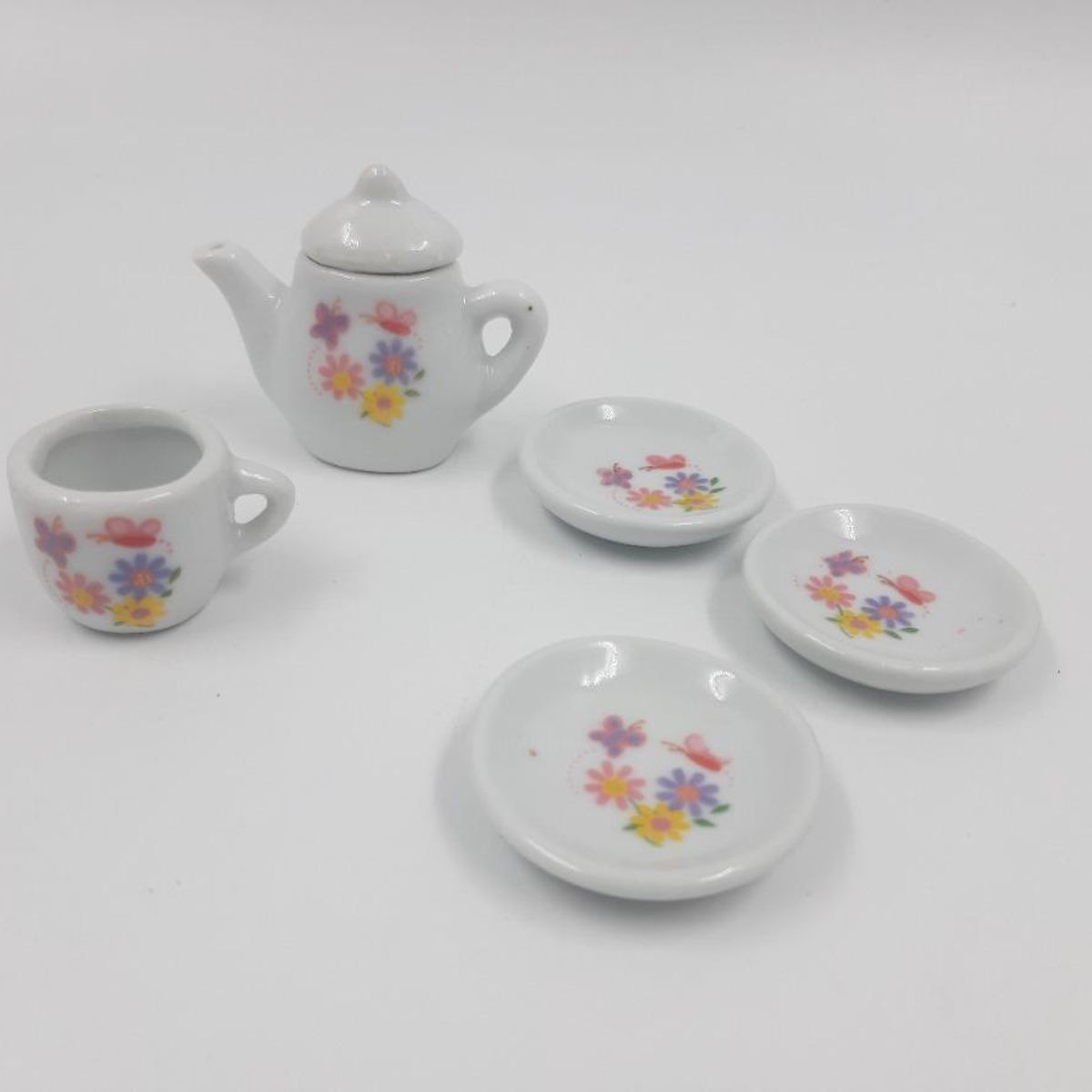 GENERICO - Set de 7 Piezas de Tazas de Té de Porcelana