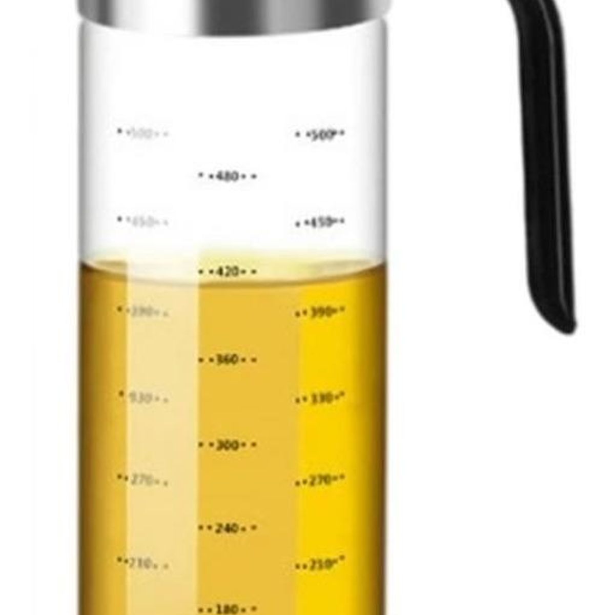 GENERICO - Botella Dispensadora de Vidrio con Tapa Automática y Mango