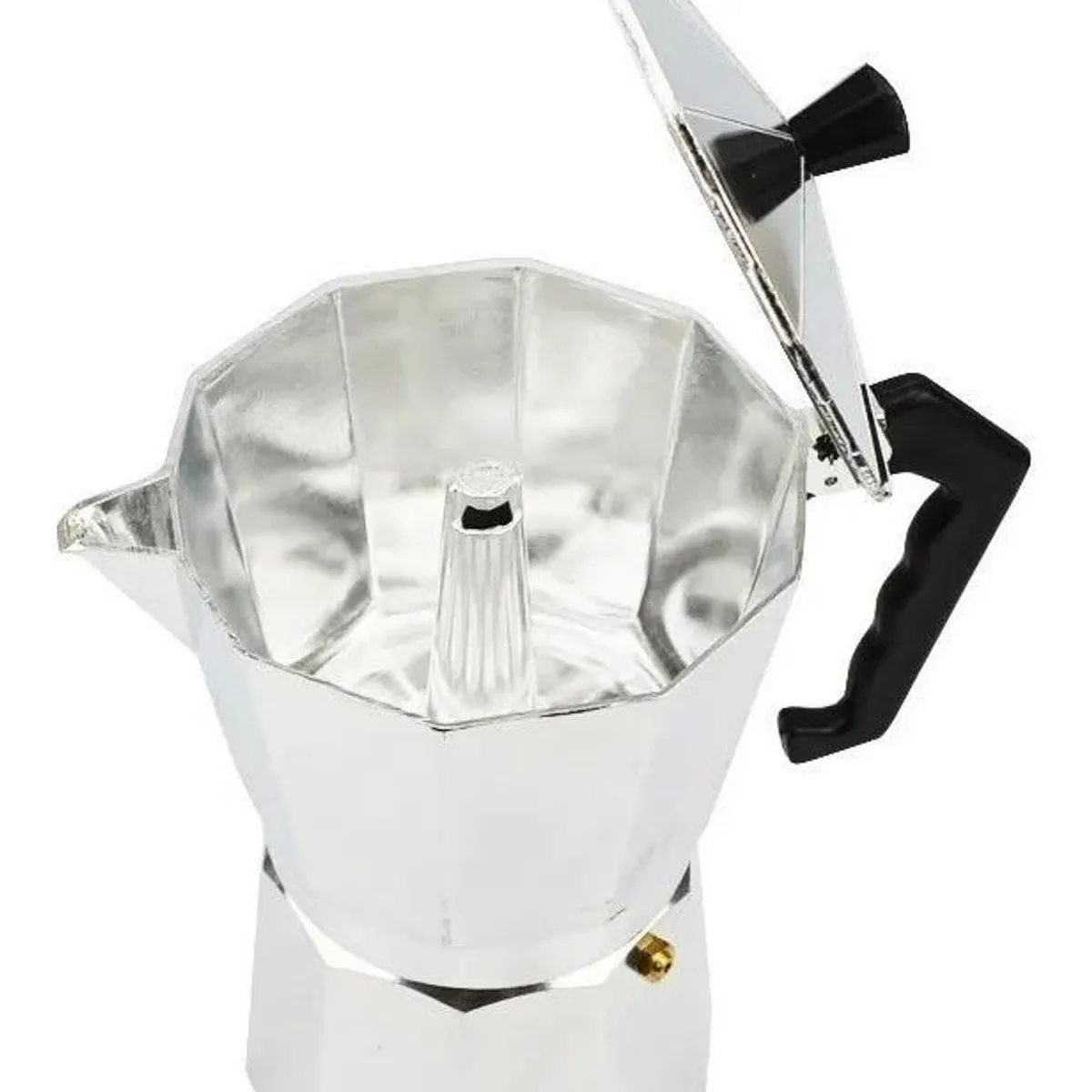 GENERICO - Cafetera Italiana de Aluminio para 3 Tazas