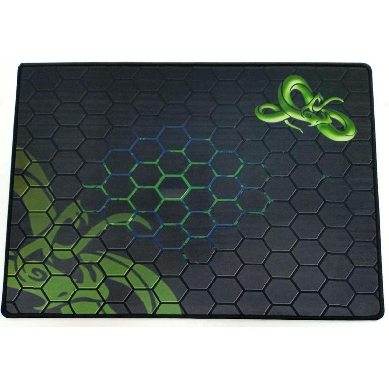 GENERICO - Mousepad Gamer Cosido Verde con Superficie Suave