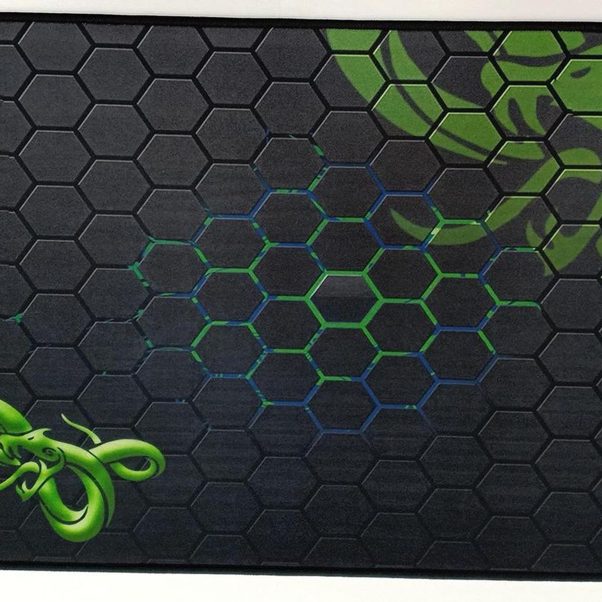 GENERICO - Mousepad Gamer Cosido Verde con Superficie Suave