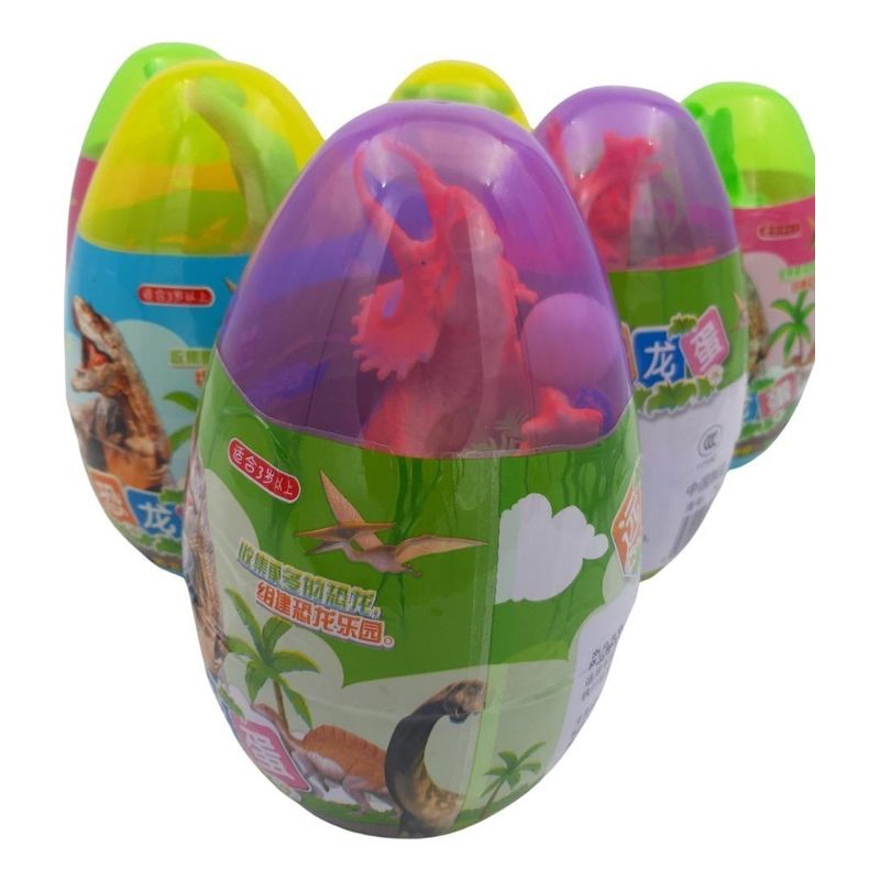 GENERICO - Huevos Gigantes de Dinosaurio de Goma con Accesorios