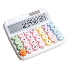 GENERICO - Calculadora de Escritorio Solar Grande y Estética.