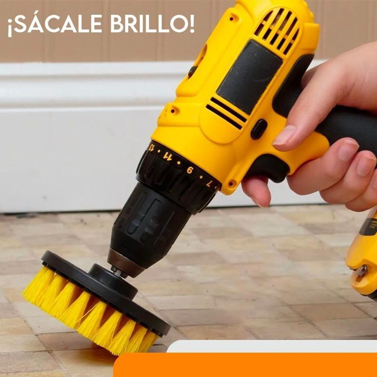 GENERICO - Set de 10 Cepillos de Limpieza para Taladro - Hogar y Auto