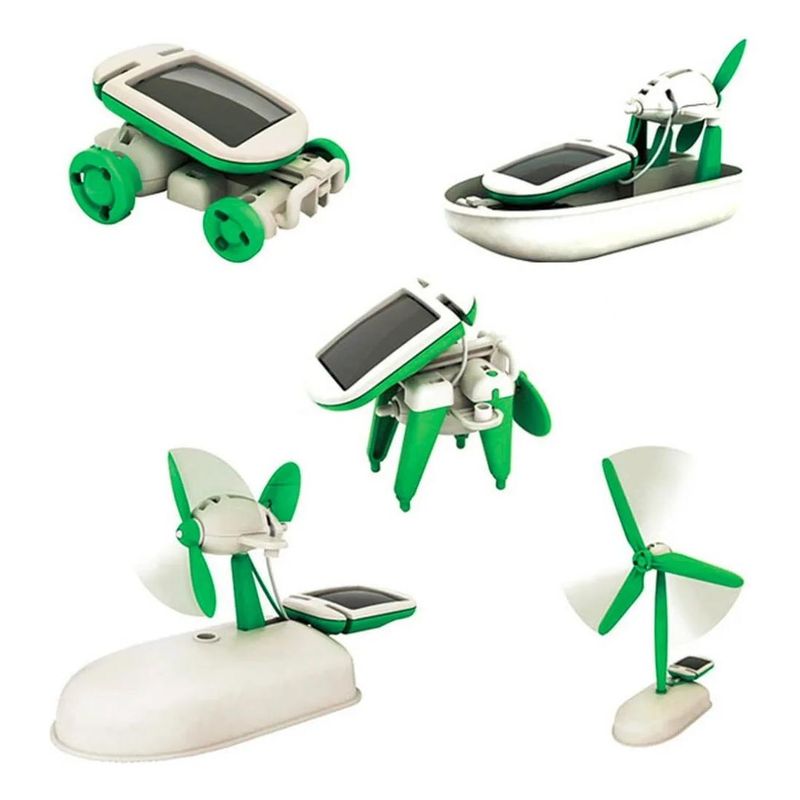 GENERICO - Robot Juguete Educativo Solar 6 en 1 para Niños