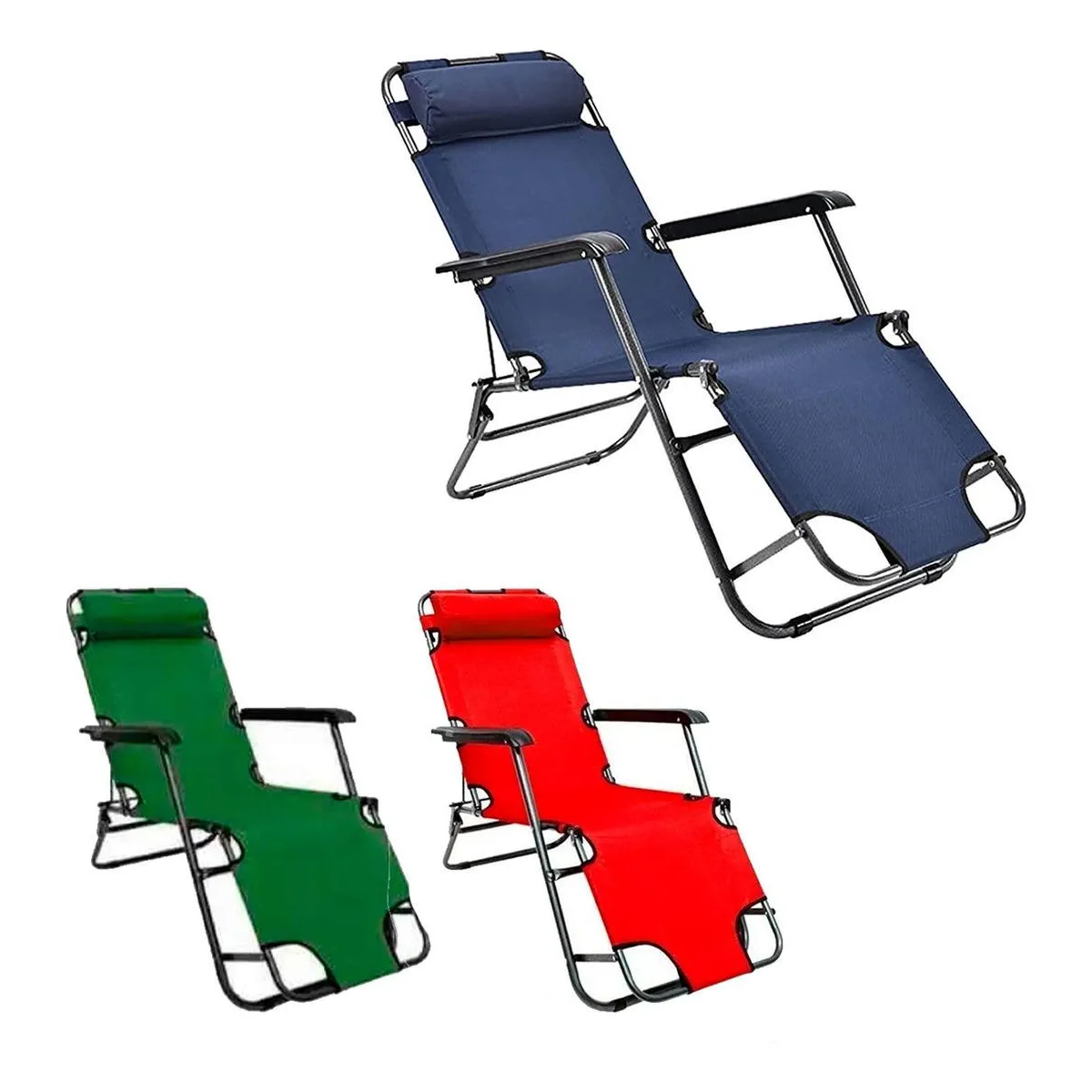 GENERICO - Silla Reposera Plegable para Playa y Camping