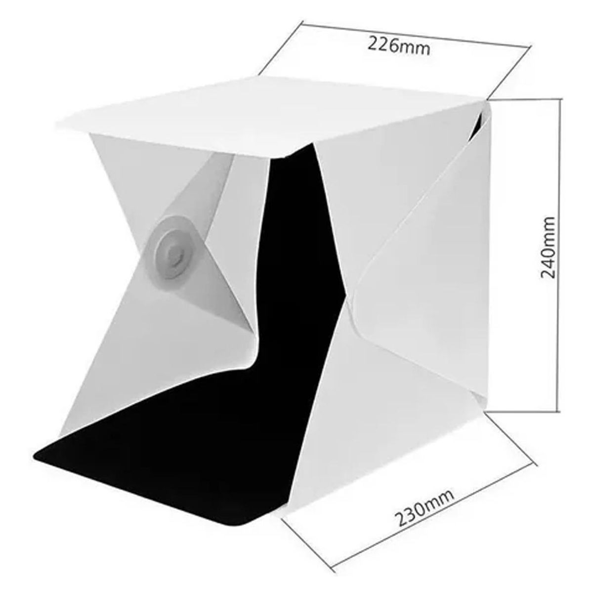 GENERICO - Mini Estudio Fotográfico Plegable con Luz LED 22 cm