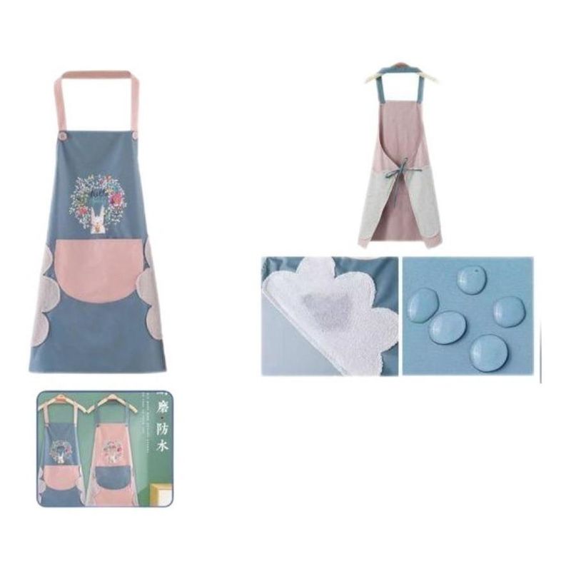 GENERICO - Delantal Reversible con Diseño de Conejito Floral