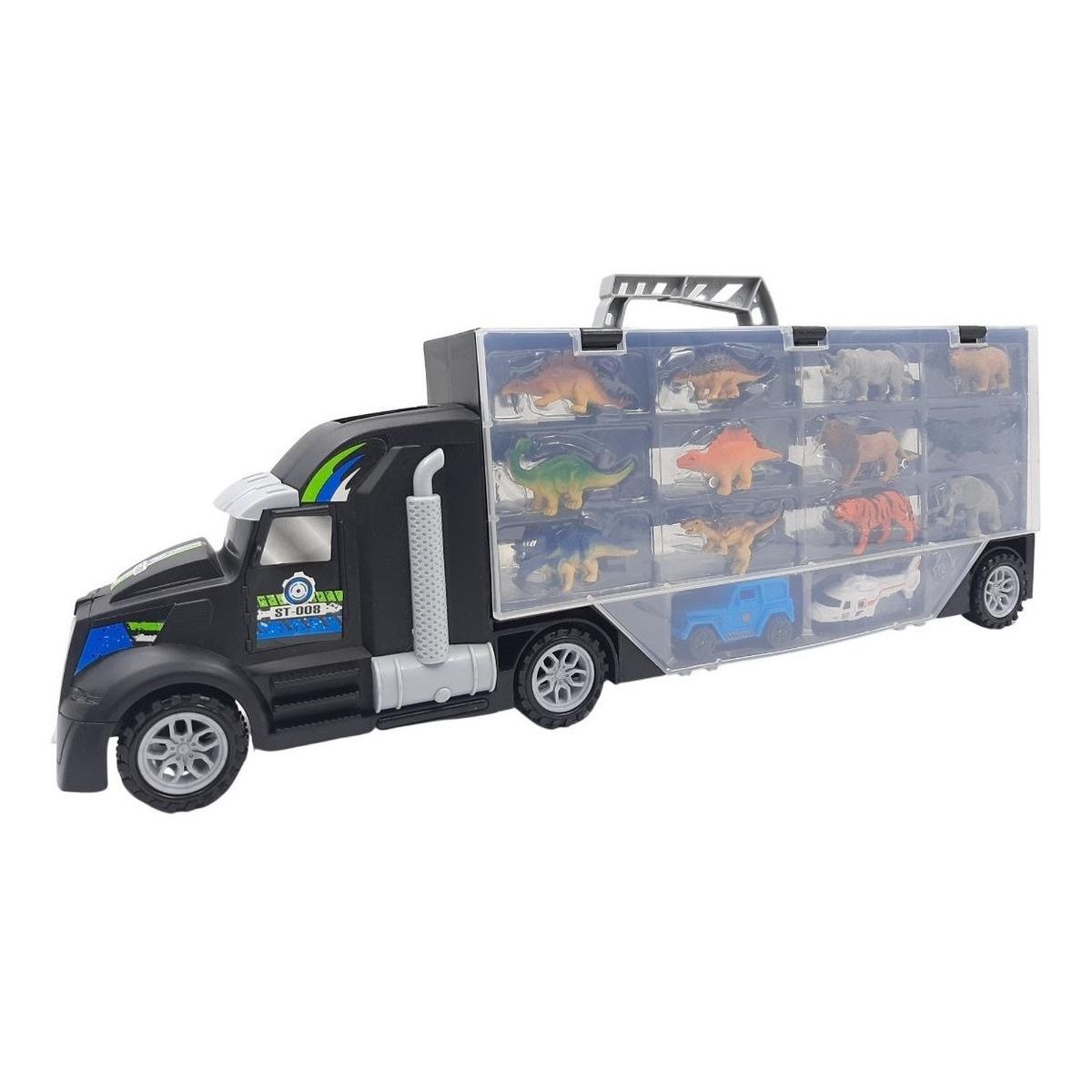 GENERICO - Dinosaurio Mecánico Interactivo con Autos - 40 cm