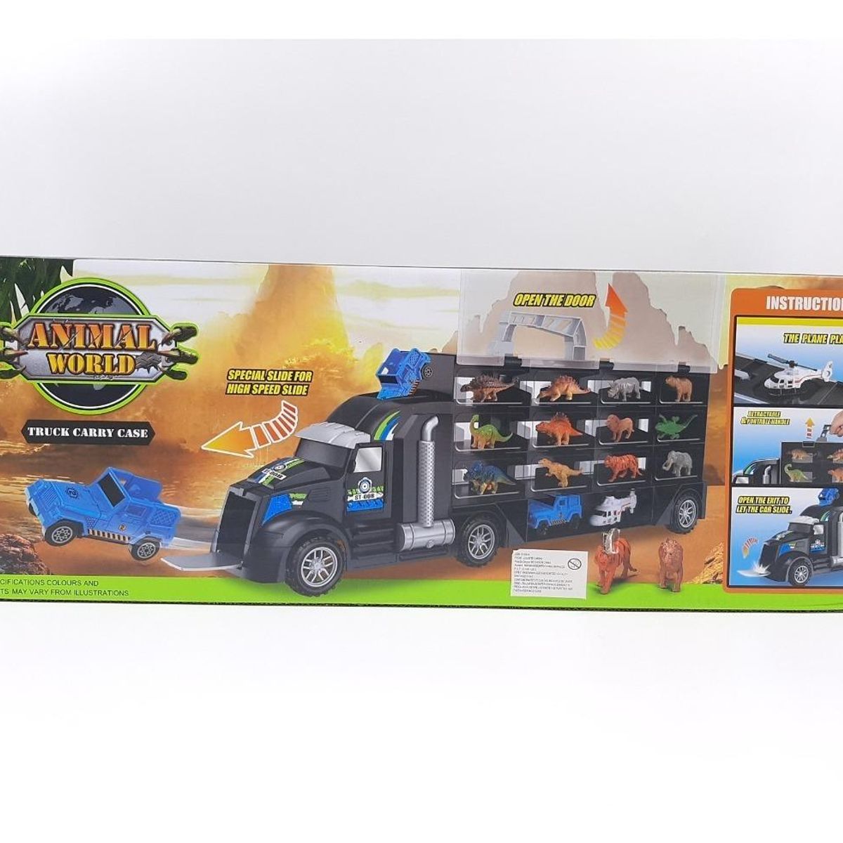 GENERICO - Dinosaurio Mecánico Interactivo con Autos - 40 cm