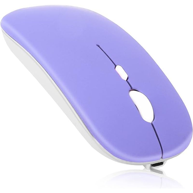 GENERICO - Mouse Inalámbrico Bluetooth Usb Para iPad Notebook Tablet Lavand