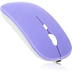 GENERICO - Mouse Inalámbrico Bluetooth Usb Para iPad Notebook Tablet Lavand