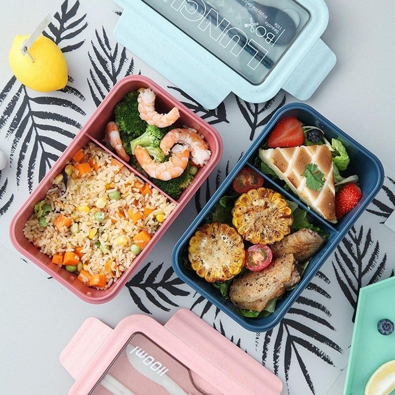 GENERICO - Fiambrera Bento Box de 1400 ml para Microondas