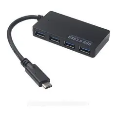 GENERICO - Hub Tipo C 4 Puertos USB 30 Alta Velocidad