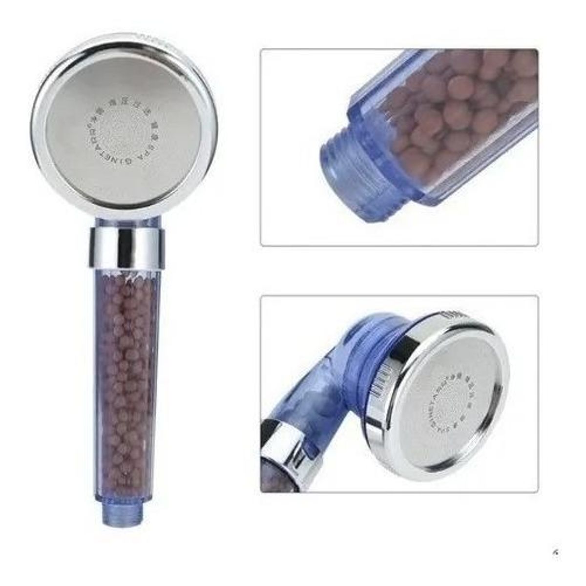 GENERICO - Cabezal de Ducha Eco Spa con Filtrador y Ajuste de 3 Posiciones.