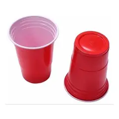GENERICO - Vasos Plásticos Bicolor Grande 16 Oz 20 Unidades