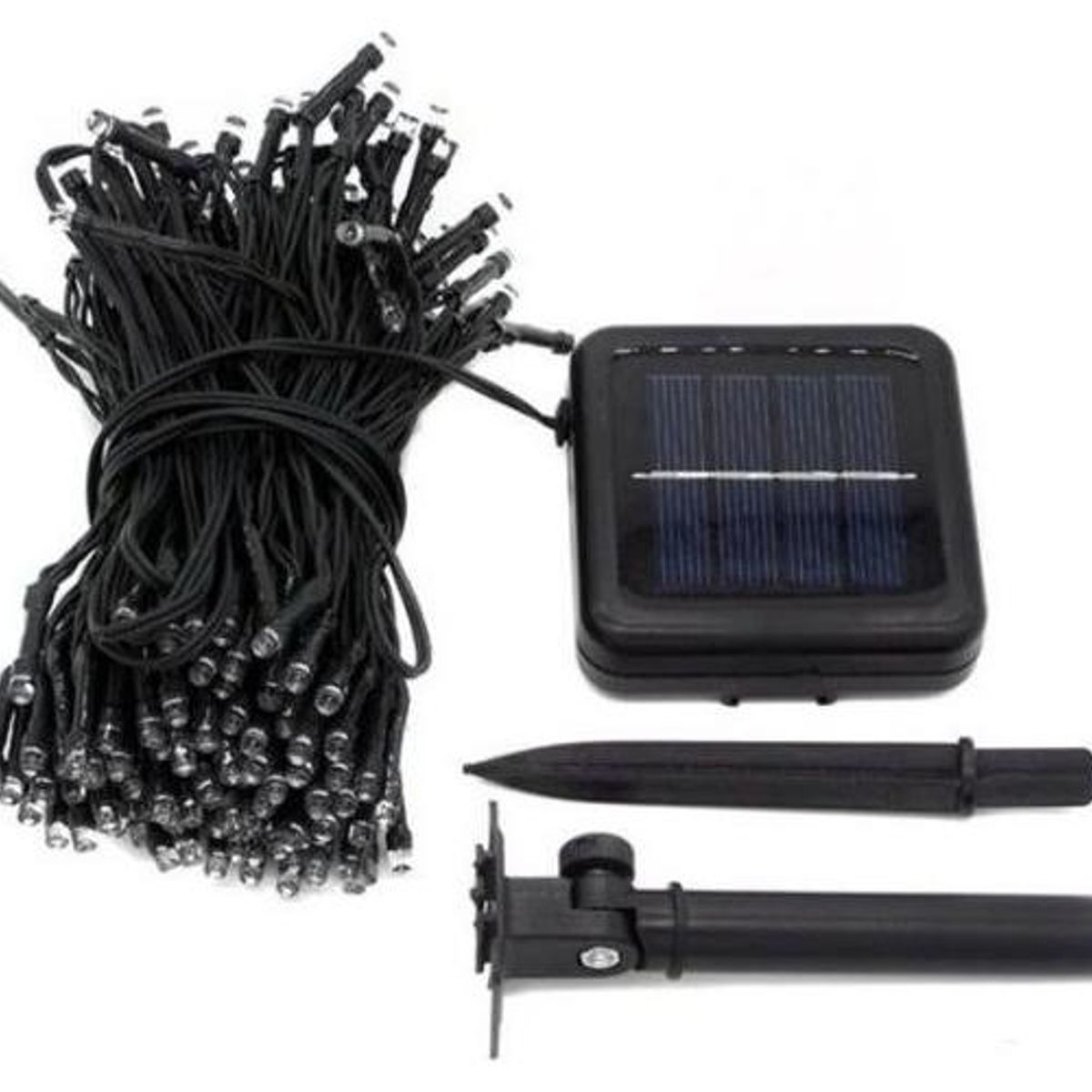 GENERICO - Guirnalda de Luces LED Solares 20m con 200 LEDs Cálidos
