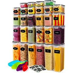 GENERICO - Juego de 28 Recipientes Herméticos para Almacenamiento