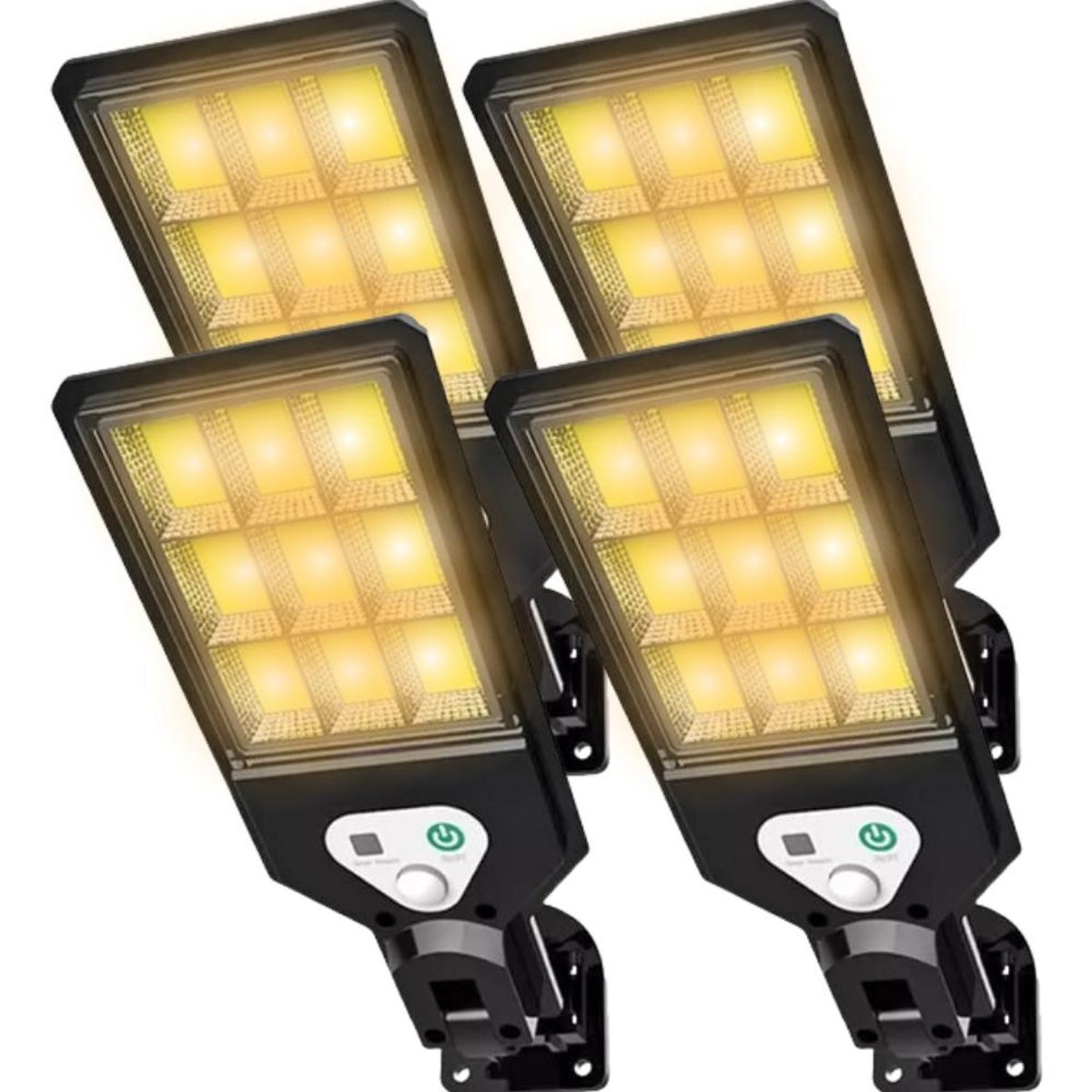 GENERICO - Pack de 4 Focos LED Solares para Exterior con Sensor