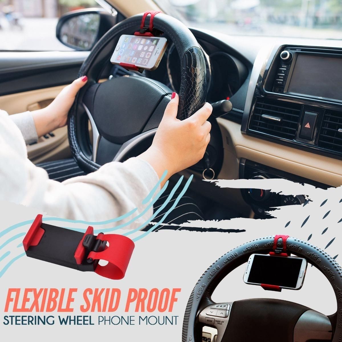 GENERICO - Soporte Universal Flexible para Volante y Celular