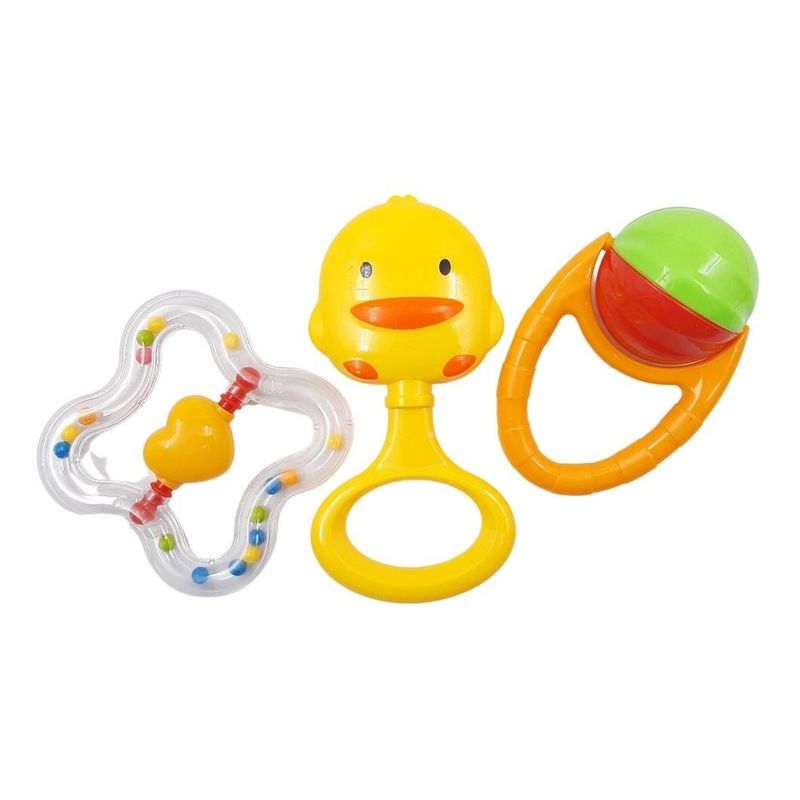 GENERICO - Pack de 3 Sonajeros Cascabeles para Bebés