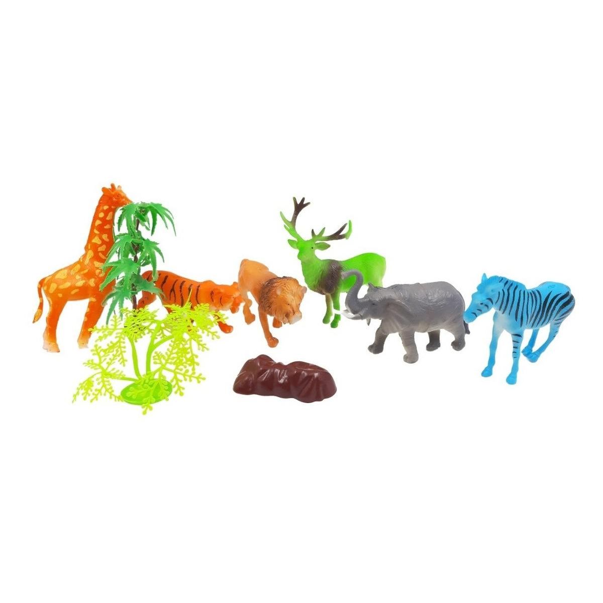 GENERICO - Bolsas de Animales de la Selva y Dinosaurios 6 en 1