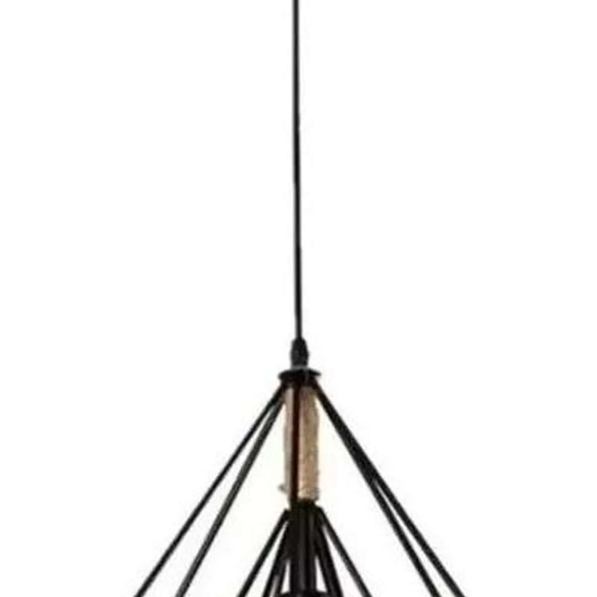 GENERICO - Lámpara Colgante Vintage Industrial de Cuerda de Cáñamo