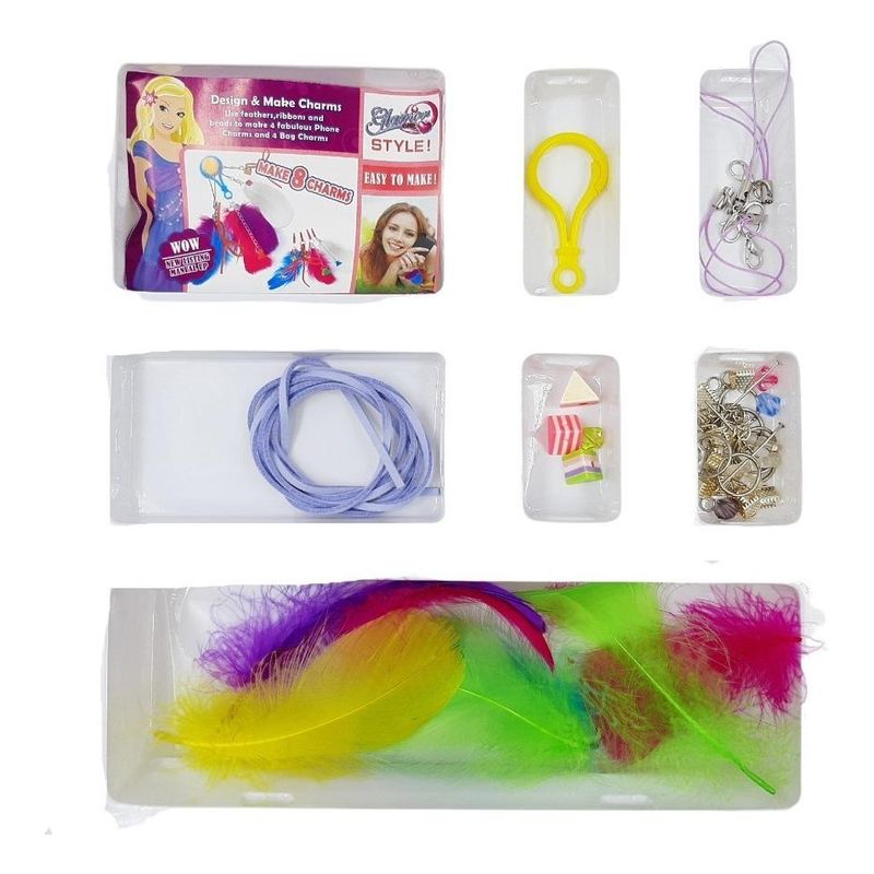 GENERICO - Set de Accesorios para Crear 8 Llaveros Estilo Glamour