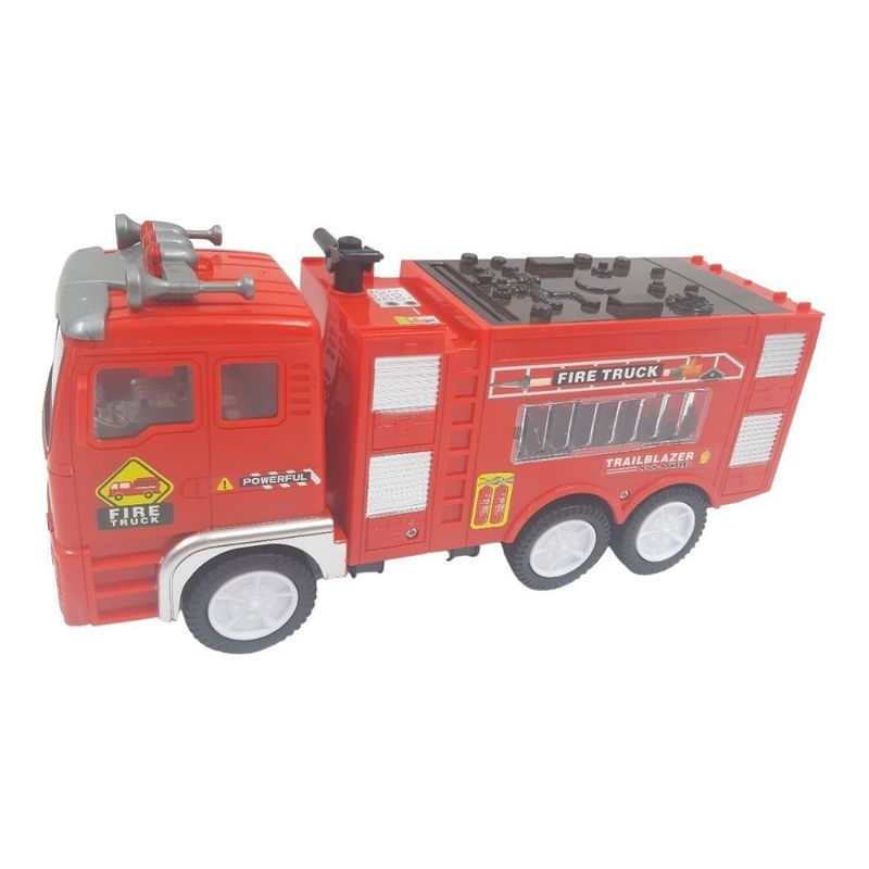 GENERICO - Camión de Bomberos Interactivo con Luz y Sonido - 25cm