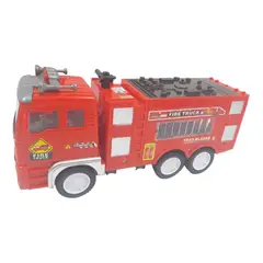 GENERICO - Camión de Bomberos Interactivo con Luz y Sonido - 25cm