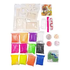 GENERICO - Kit de Decoración Kiss Love con Luz y Glitter para Niñas