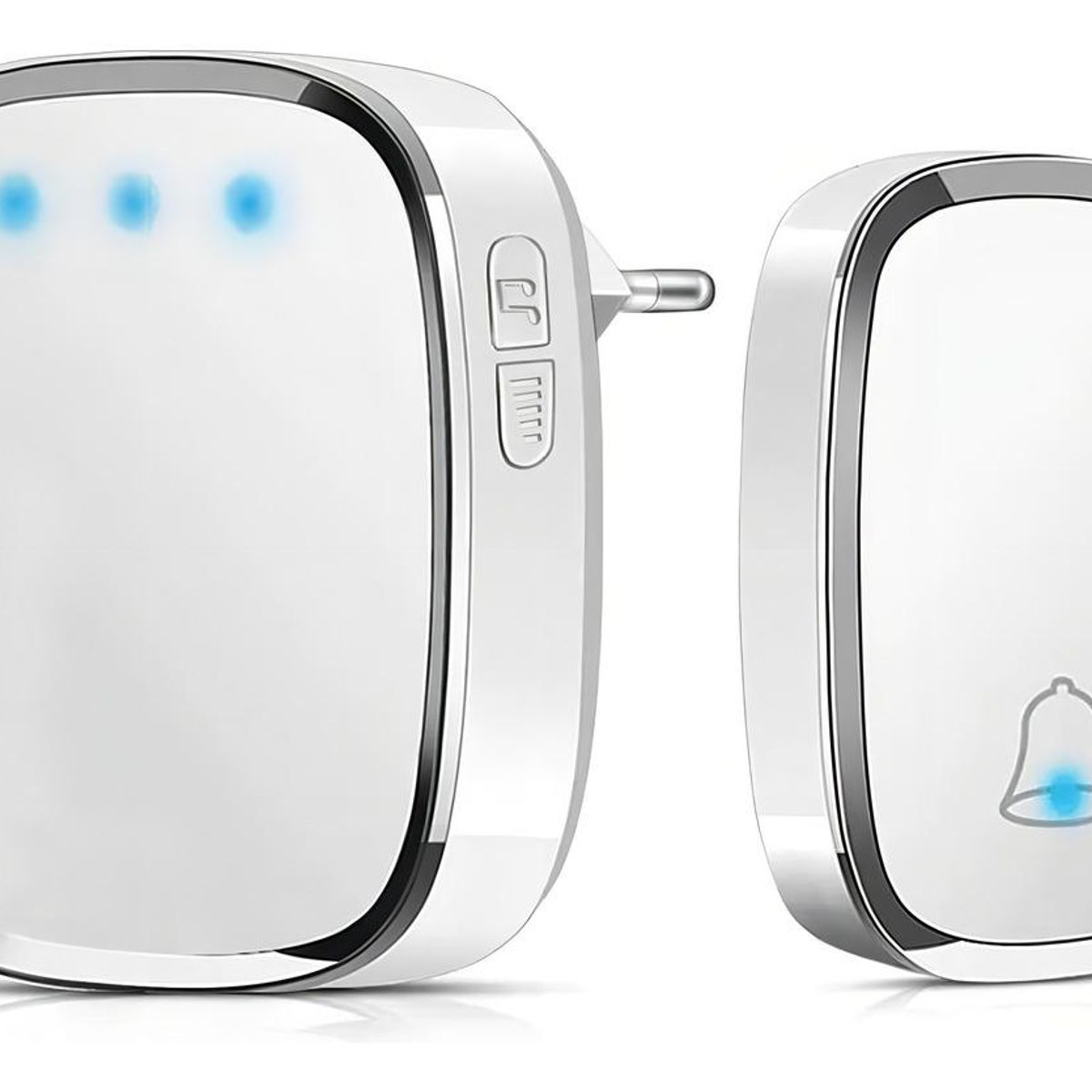 GENERICO - Timbre Inalámbrico Impermeable con Luz LED y 300 m de Alcance