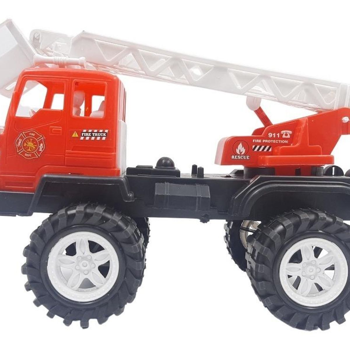 GENERICO - Camión Bombero con Grua para Niños 25cm