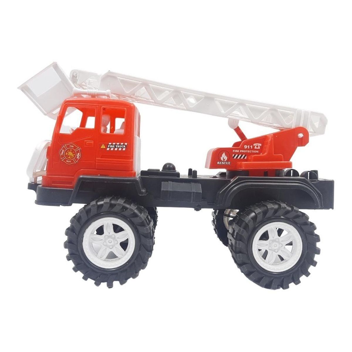 GENERICO - Camión Bombero con Grua para Niños 25cm