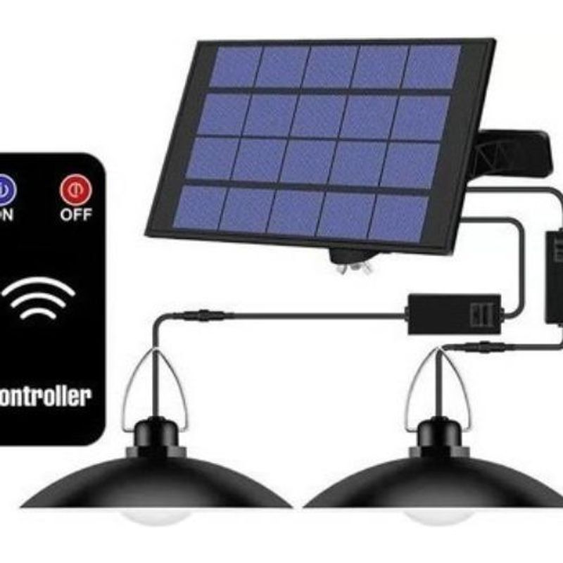 GENERICO - Lámparas LED Solares Colgantes para Exterior con Control Remoto