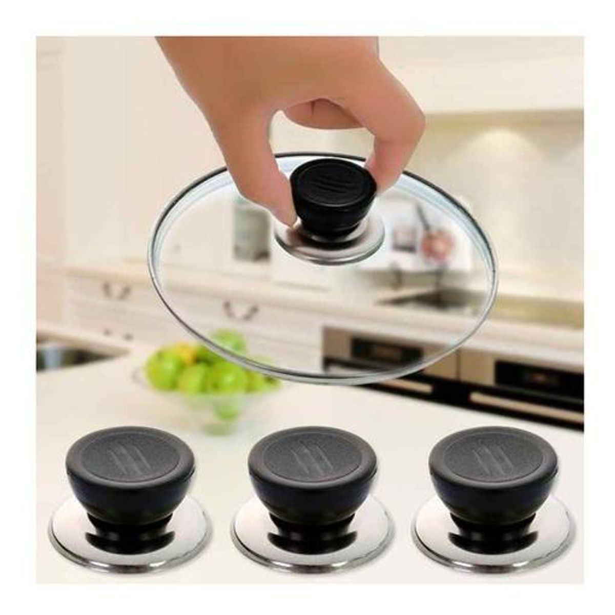 GENERICO - Pack de 10 Repuestos de Perilla para Olla de Silicona