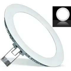 GENERICO - Foco Panel Plafón LED Embutido Redondo 18W Luz Blanca Fría