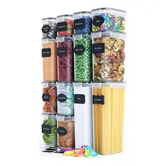 GENERICO - Juego de 14 Contenedores Herméticos para Alimentos