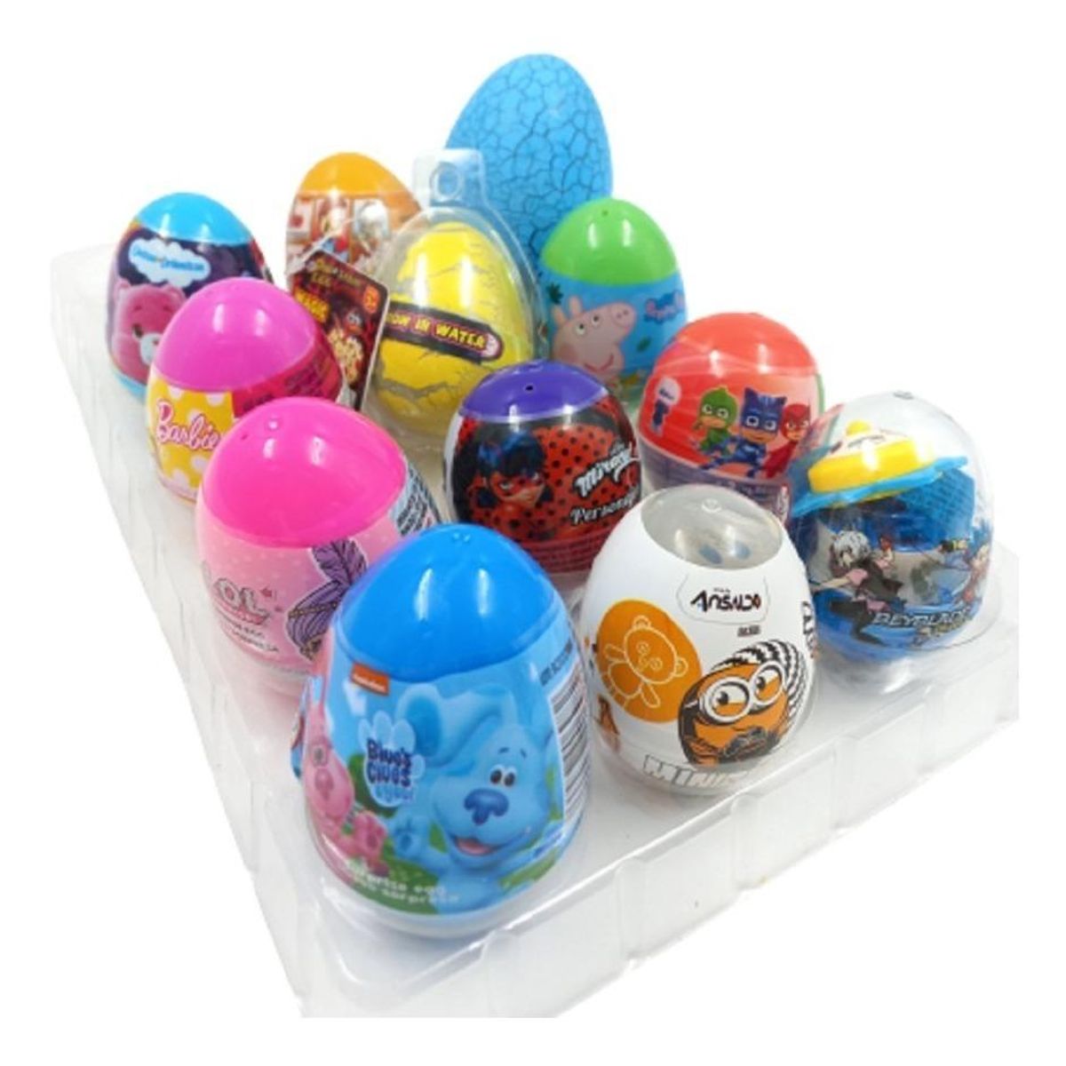 GENERICO - Pack de Huevos de Pascua Sorpresas con Autos Armables